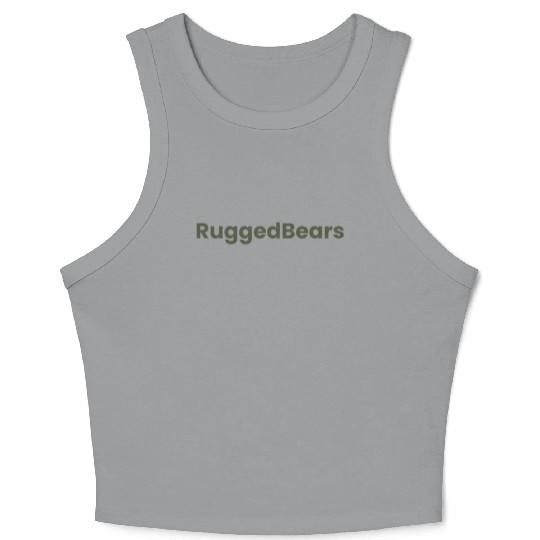 RuggedBears Olive Collection Crop Tank Top