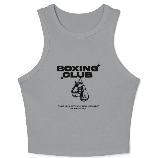 Boxing Club - kickboxing sport Crop Tank Top