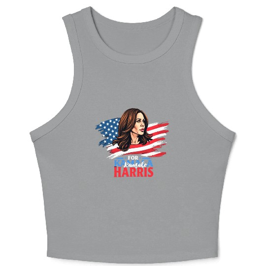 Presidential Election HARRIS WALZ 2024 Crop Tank Top