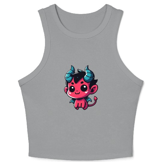 Cute Little Devil Crop Tank Top