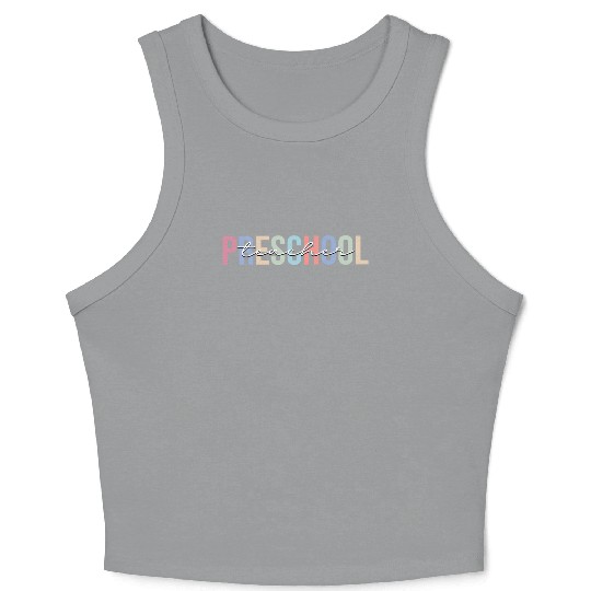 Preschool Teacher School Kindergarten Crop Tank Top