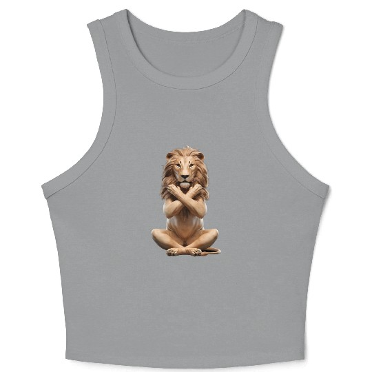 Lion Yoga Crop Tank Top