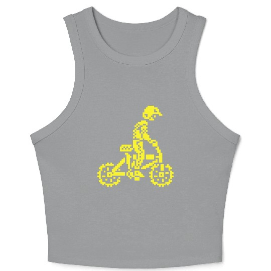 BMX Bike Bandits ZX Spectrum 8-bit Crop Tank Top