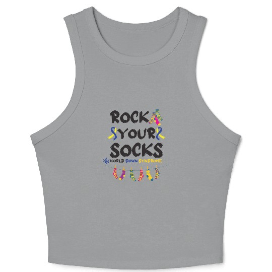 World Down Syndrome Awareness T21 Homie Teacher Crop Tank Top