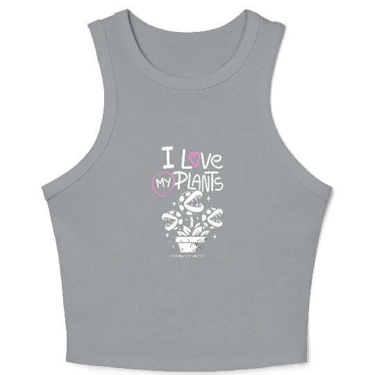 I Love My Plants – Cute Venus Flytrap Plant Lover Crop Tank Top