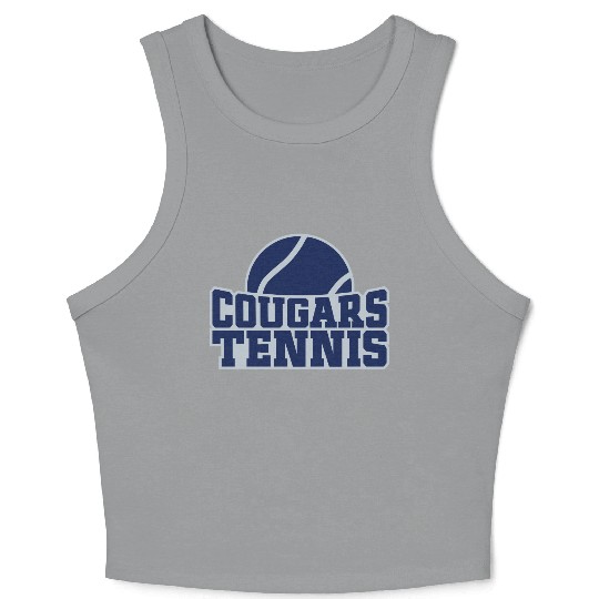 Cougars Tennis Design 1 Crop Tank Top