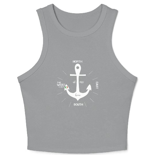 ireland anchor Crop Tank Top