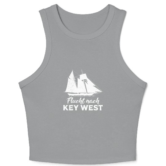 Florida ESCAPE TO KEY-WEST Sailing Florida Crop Tank Top