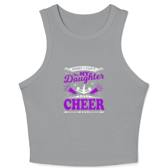 My Daughter Cheer Mom Cheerleading Mother's Day Crop Tank Top