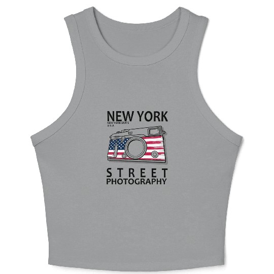 New York Street Photography Crop Tank Top