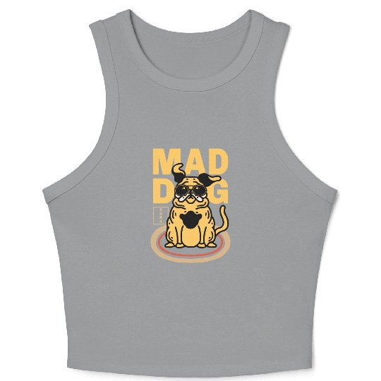Mad Dog Animal Crop Tank Top