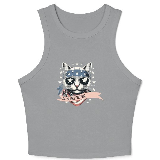 Cat Ladies Funny Kamala Harris 2024 Election Do So Crop Tank Top