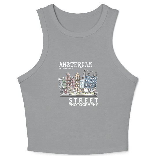 Amsterdam Street Photography Crop Tank Top
