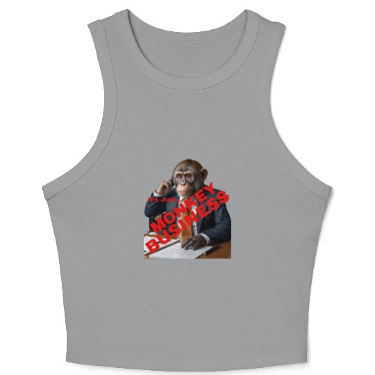 Monkey Business Crop Tank Top