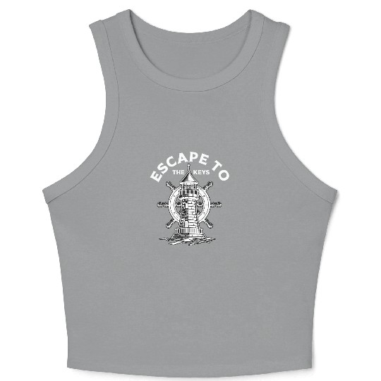 Florida ESCAPE TO KEY-WEST Sailing Outfit Crop Tank Top