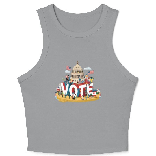 Vote for Change : 2024 Election Support Crop Tank Top