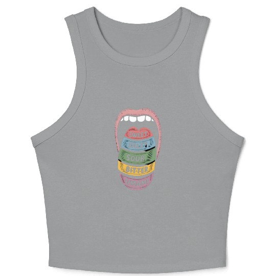 Sweet salty sour bitter umami Crop Tank Top