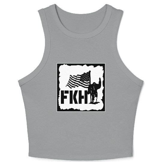 Bigfoot FKH Flag LIKE US ON FACEBOOK # Crop Tank Top