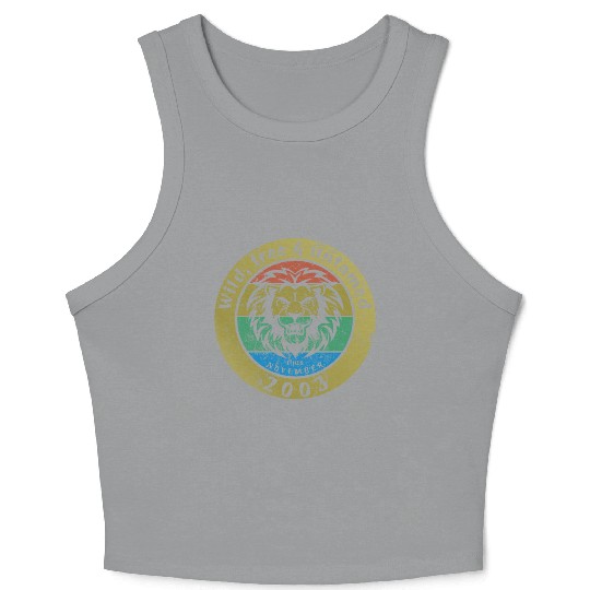 21st birthday Wild, free & untamed since 11/2003 Crop Tank Top