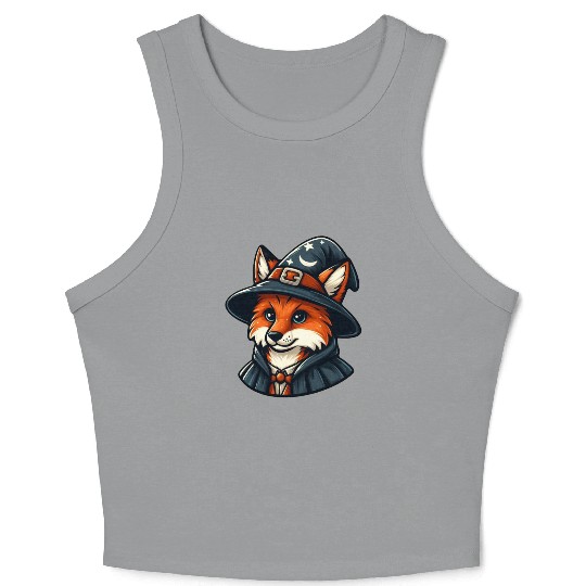 Magical Fox - Wizard Fantasy Crop Tank Top