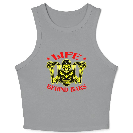 Life Behind Bars Biker LIKE US ON FACEBOOK #USAP Crop Tank Top