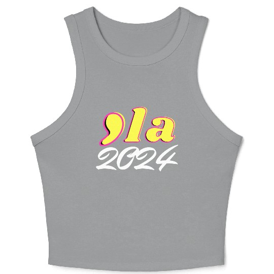 kamala harris 2024 president comma la funny t-shir Crop Tank Top
