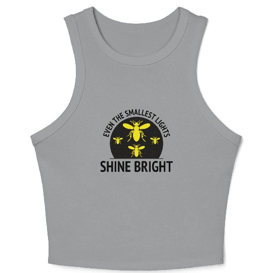 Fireflies Firefly Lightning Bug Insect Collector Crop Tank Top