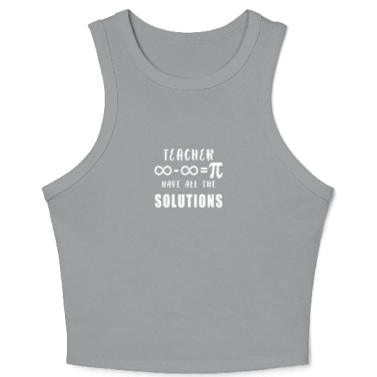 Physics, Biology, Chemistry or Science Teacher Crop Tank Top