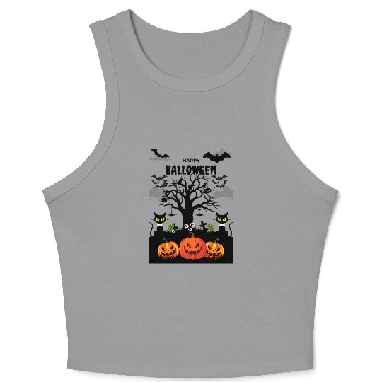 Halloween Party Crop Tank Top