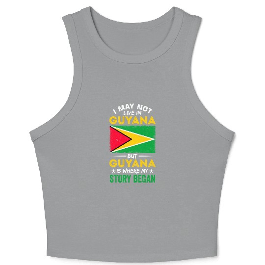 Guyana Pride Guyanese Roots Georgetown Love Crop Tank Top