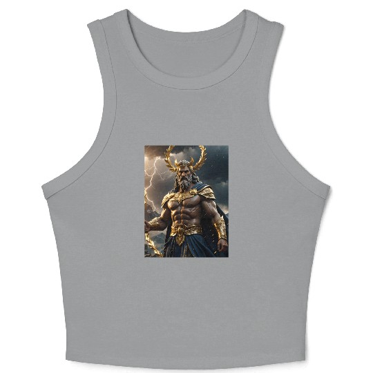 Zeus Jupiter Roman Greek God Crop Tank Top