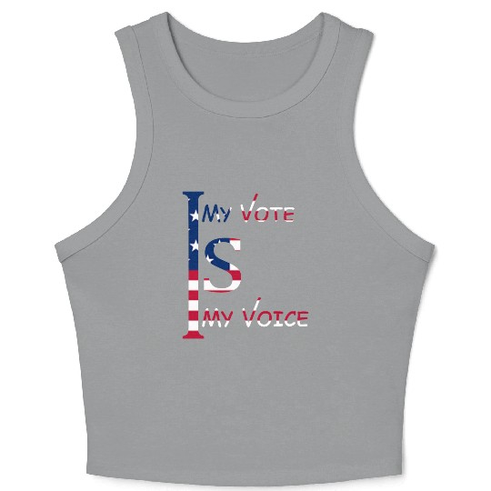 US Election vote and campaign Crop Tank Top