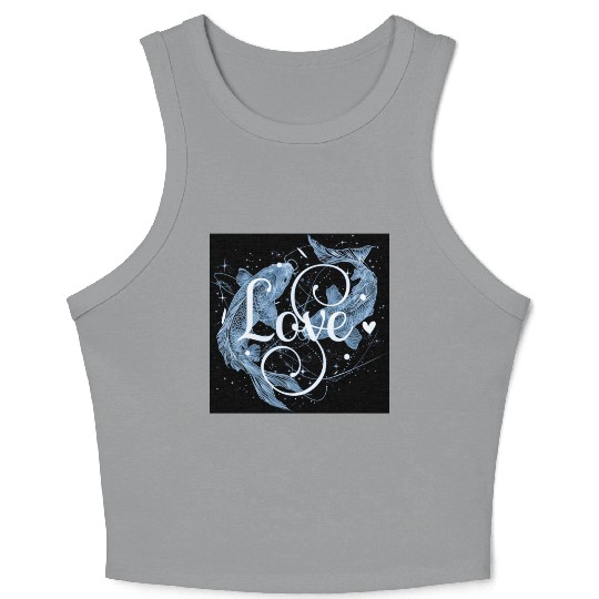 Pisces Vibes Crop Tank Top