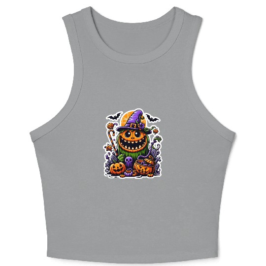 Pumpkin which Crop Tank Top