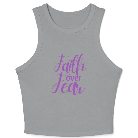 Faith Over Fear Crop Tank Top