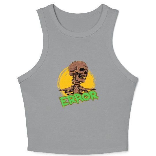 skeleton back from the dead Crop Tank Top