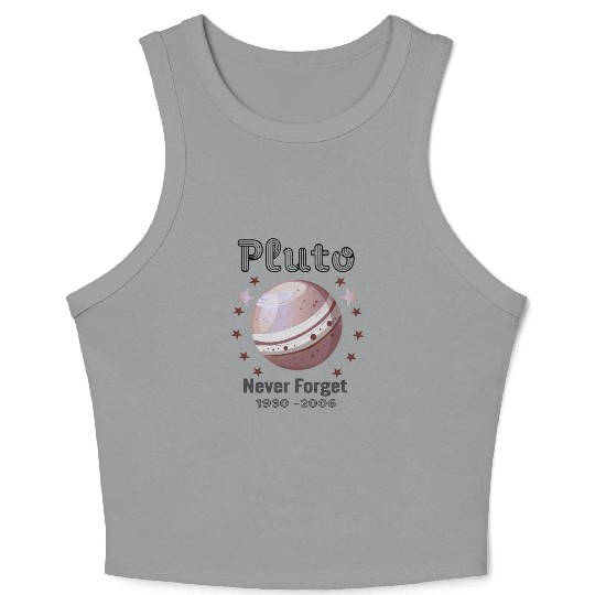 Planet Pluto Never Forget Crop Tank Top