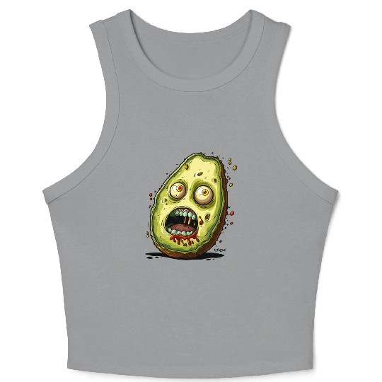 Horror of the Rotten Avocado Crop Tank Top