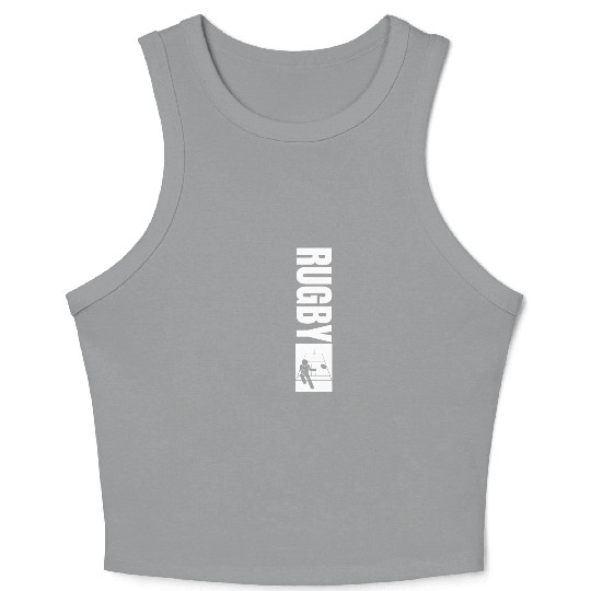 Rugby Coach Vintage Distressed Rugby Crop Tank Top