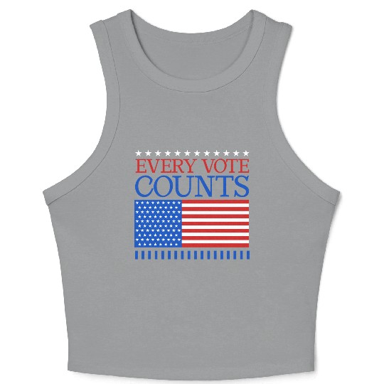 Every Vote Counts - Election Crop Tank Top