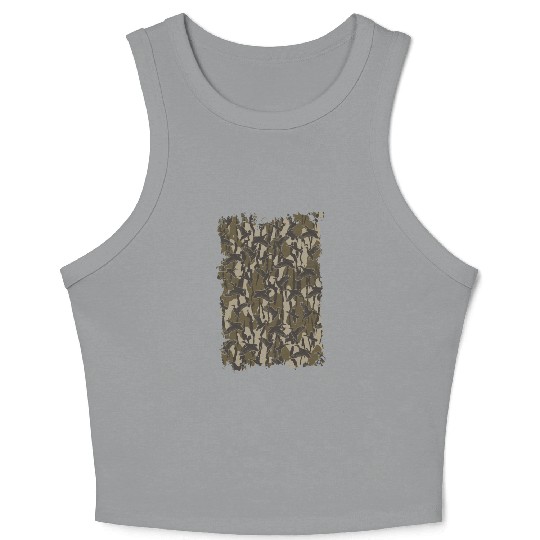 Waterfowl Hunting Camo Duck Hunters Bottomland Cam Crop Tank Top