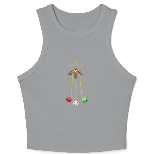 Jingle Bells Star Wreath Crop Tank Top