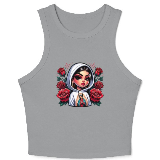 Virgen de Guadalupe Our Lady of Guadalupe Crop Tank Top