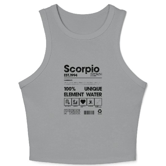 Scorpio zodiac 1994 Crop Tank Top