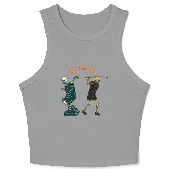 Crop Tank Top Softstyle unisexe patineur squelette