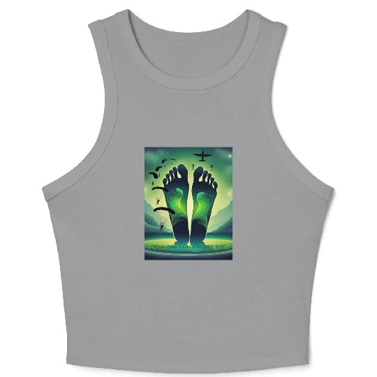 RESCUE Triad "Green Feet" Crop Tank Top