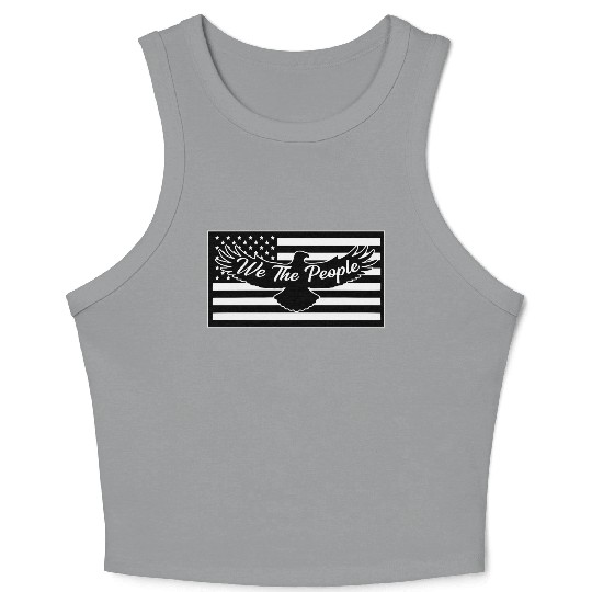 We The People Eagle Flag © LIKE US ON FACEBOOK Crop Tank Top