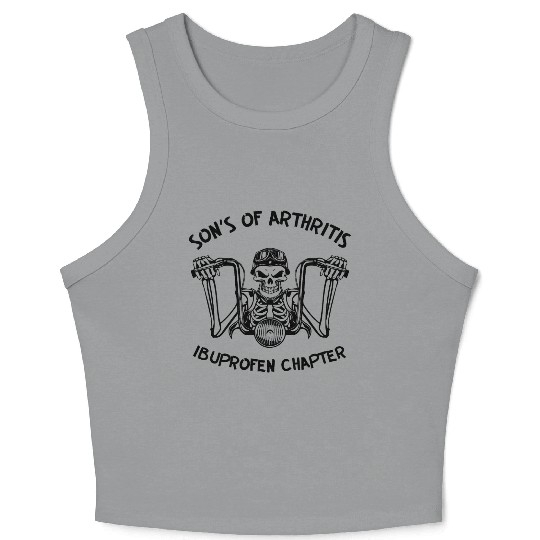 Sons Of Arthritis Biker LIKE US ON FACEBOOK Crop Tank Top