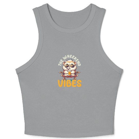 Guinea Pig The Wheekend Vibes Crop Tank Top