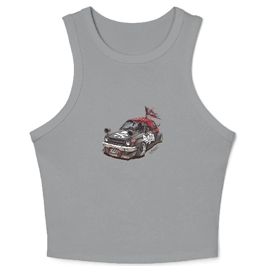 Bunta Fuji-wara JDM Pirate Edition Race Kei Car Crop Tank Top